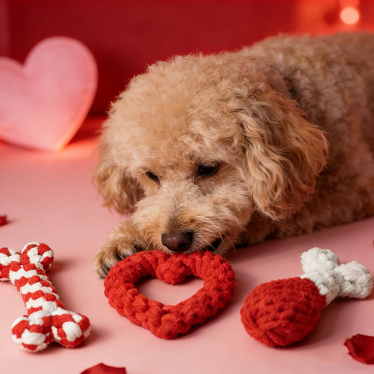 3pcs Dog Love Chicken Drumstick Rope Toys