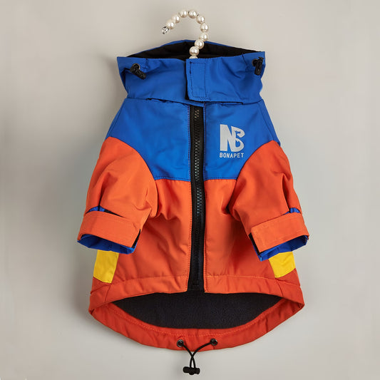 Pet Color Block Reflective Jacket