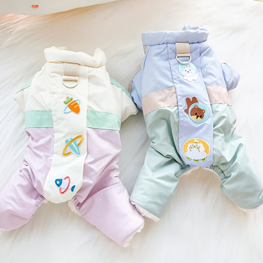 Winter Thick Cute Four-Legged Jumpsuit